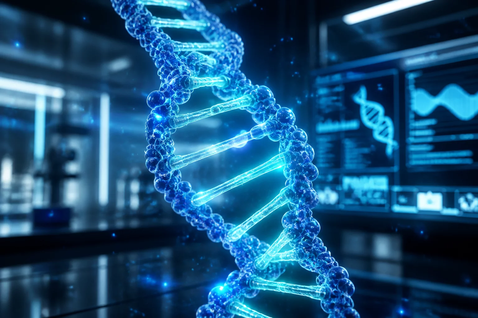 DNA double helix digital structure